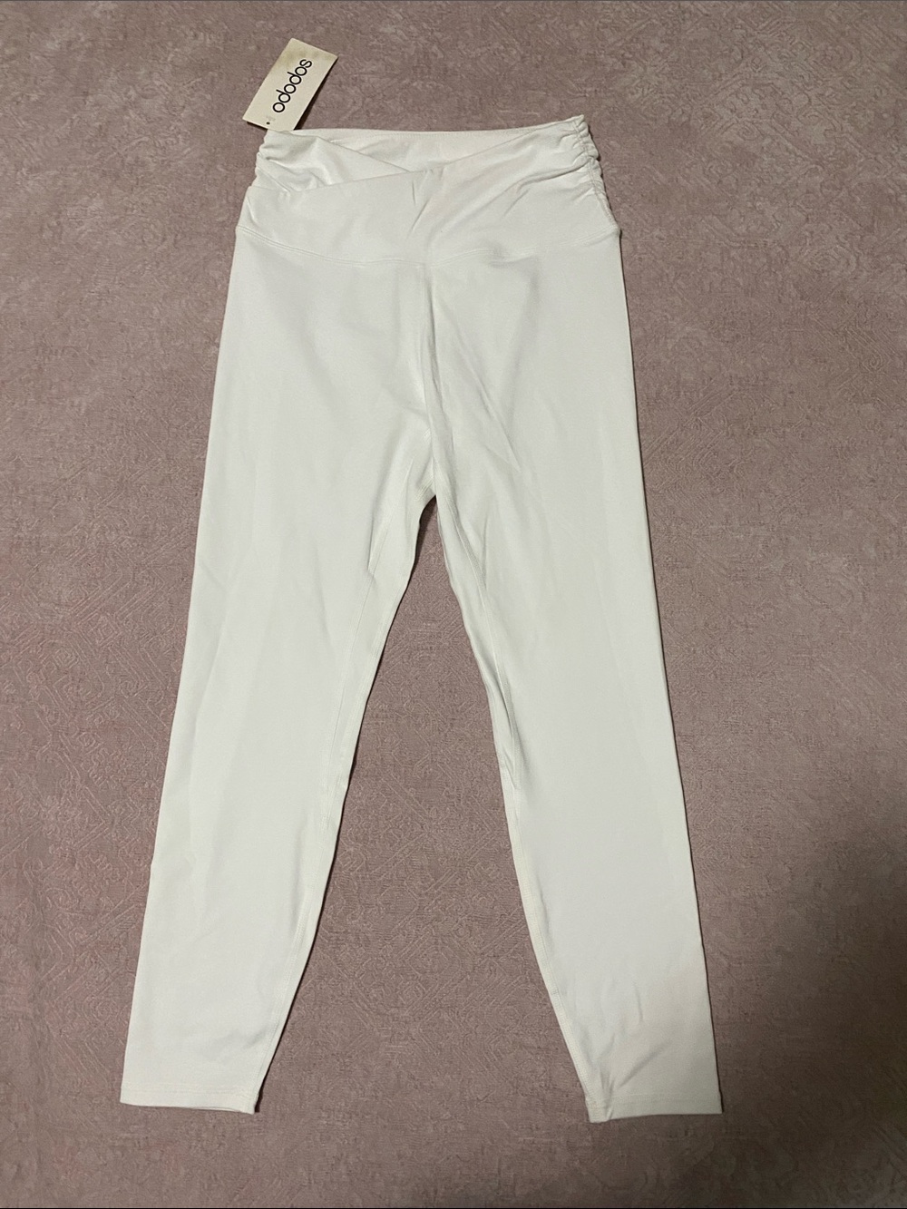 Ododos High-Waist White Leggings